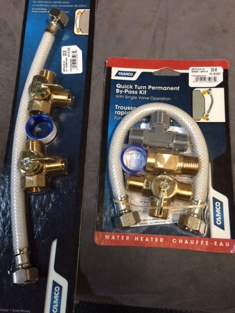 WATER HEATER BY PASS KIT WITH BRASS VALVES