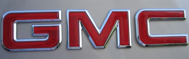 GMC LETTERING RED