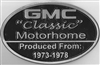 GMC CLASSIC MOTORHOME PLAQUE