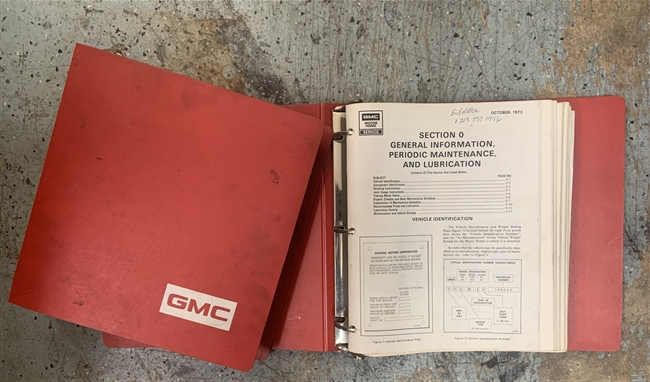 73 TO 76 MAINTENANCE  BINDER